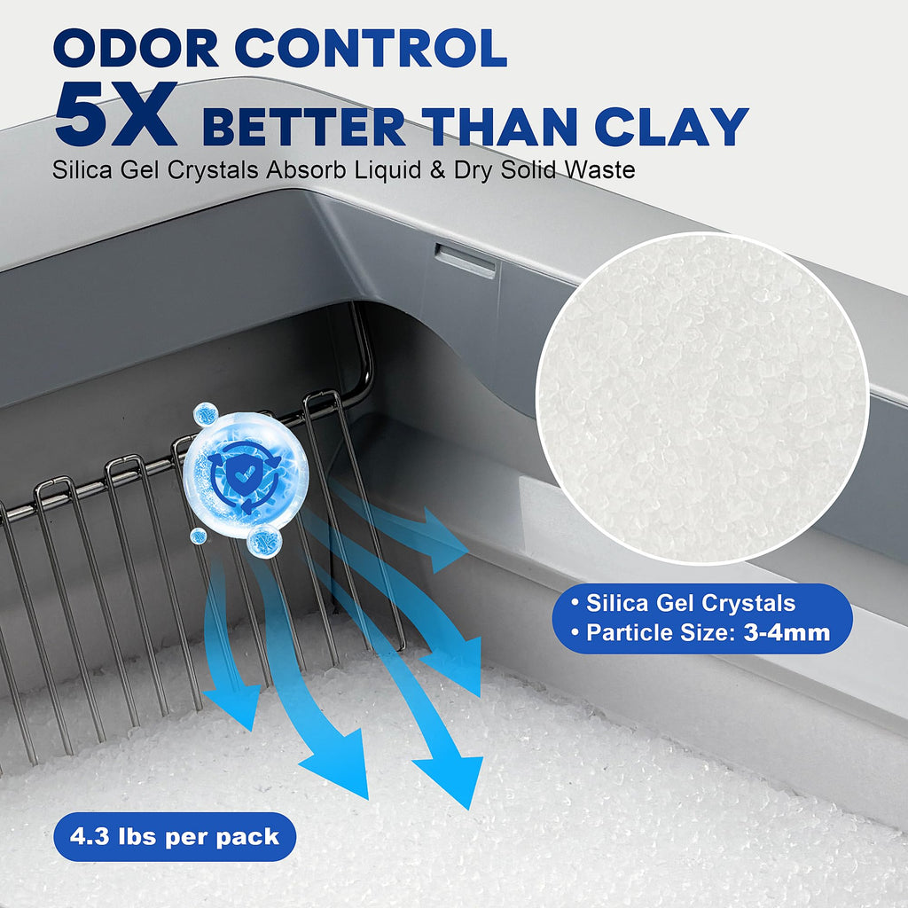 Crystal Cat Litter Tray Refill White 6-Pack E826