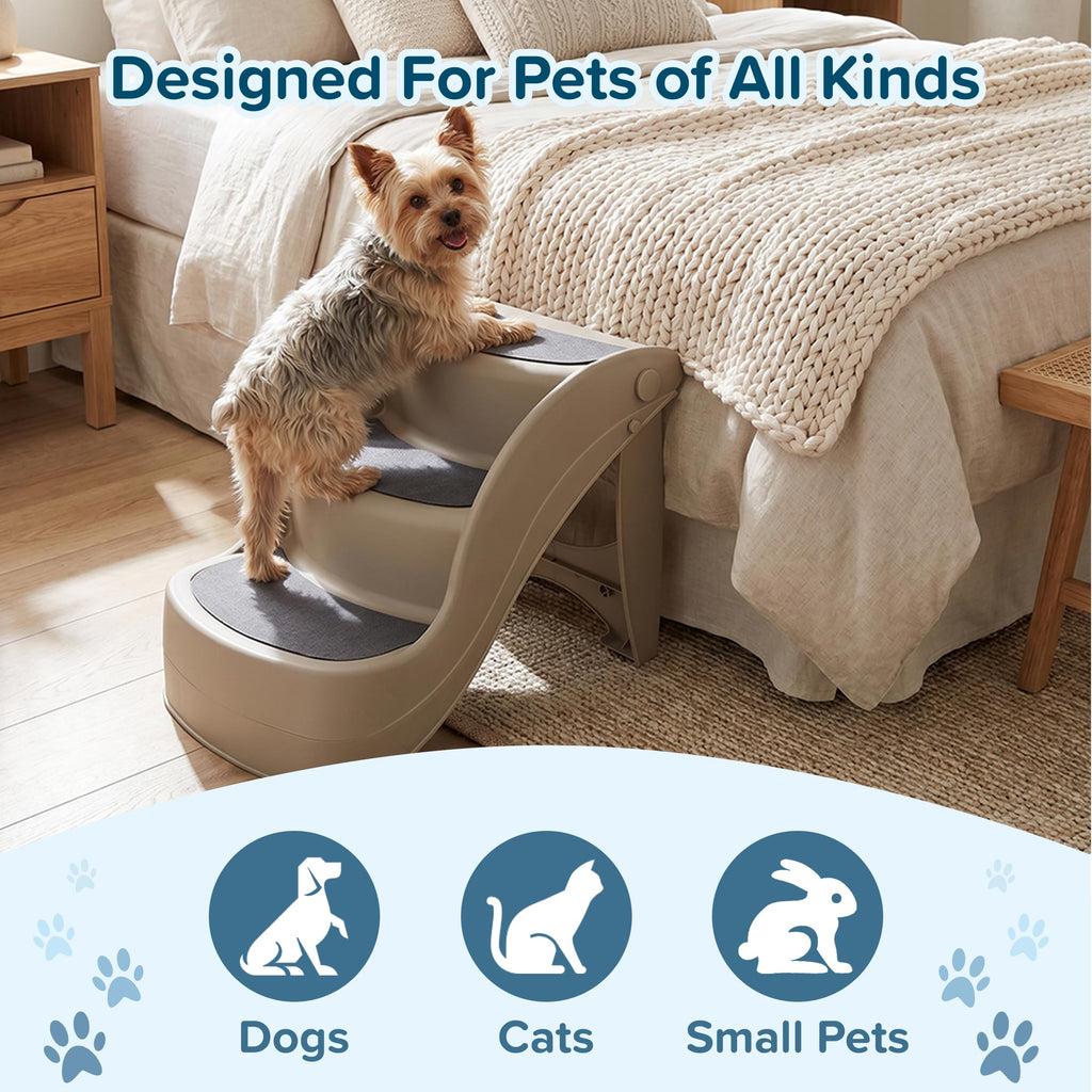3-Step Dog Stairs with Safety Locking Pins T3317