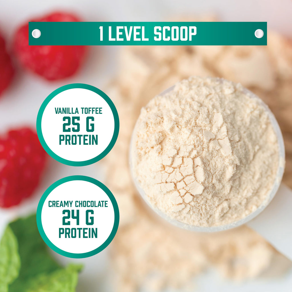 Pea Protein 25 g With BCAAs Vanilla Toffee 2 lbs B151649