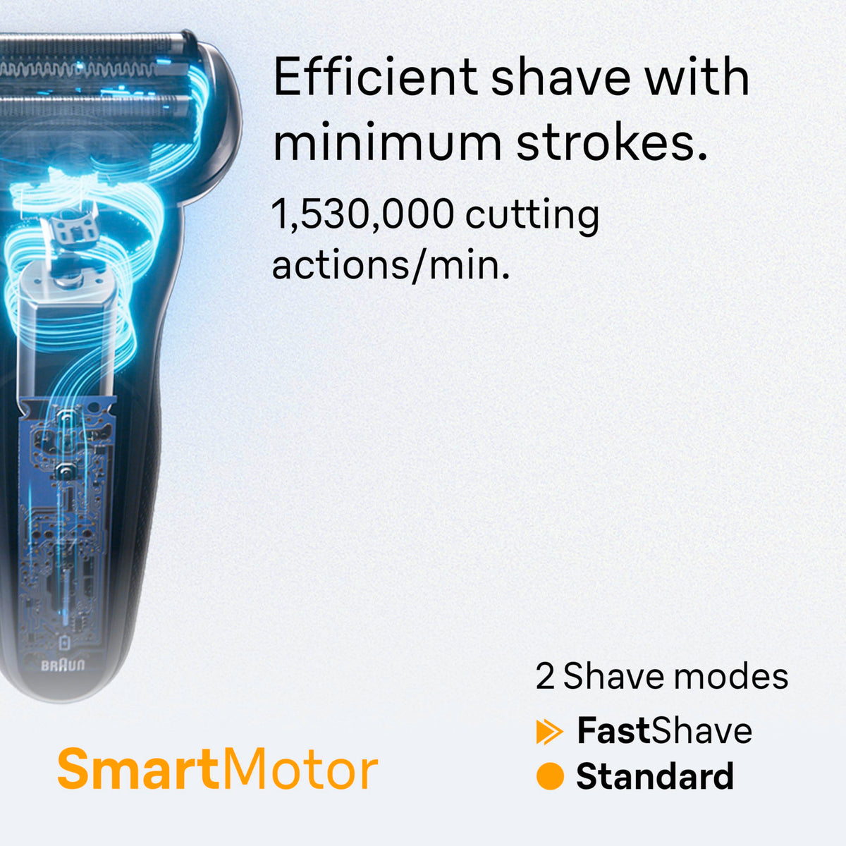 Black Wet & Dry Electric Shaver with Trimmer B1775