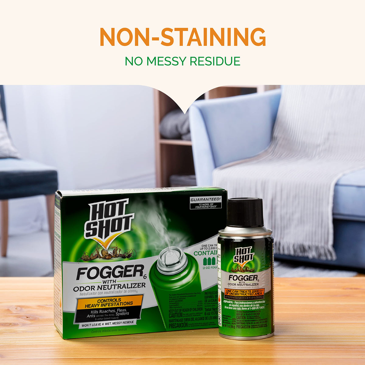 Fogger with Odor Neutralizer 6 Count 2 Ounce Cans 2 Pack U9506