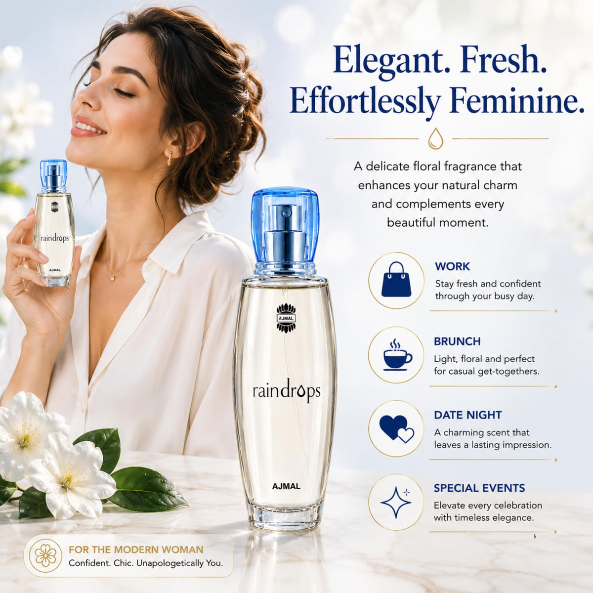 Eau de Parfum for Women Floral Musky Perfume R862