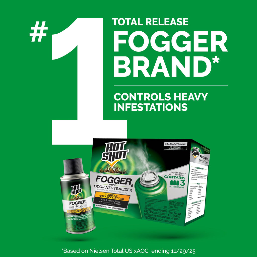 Fogger with Odor Neutralizer 6 Count 2 Ounce Cans 2 Pack U9506
