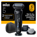 Black Wet & Dry Electric Shaver with Trimmer B1775