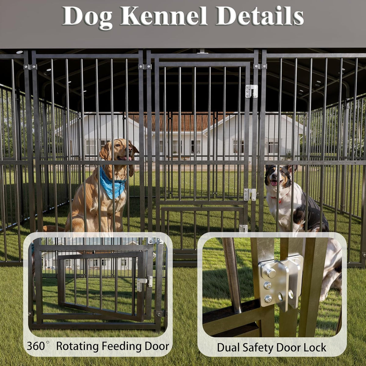 10x14FT Heavy Duty Large Dog Kennel Outdoor O22690
