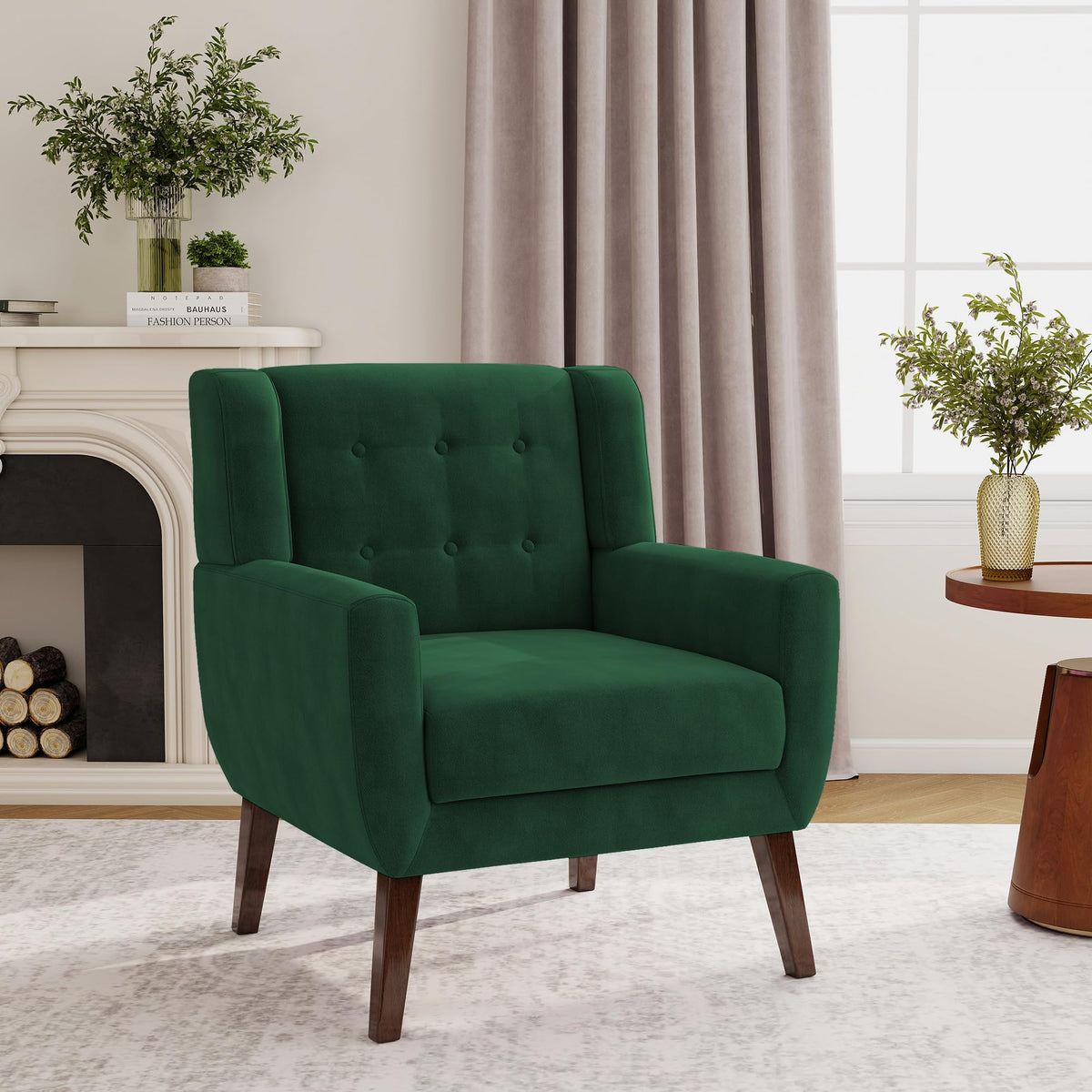 Velvet Accent Chairs Set of 2 O603773