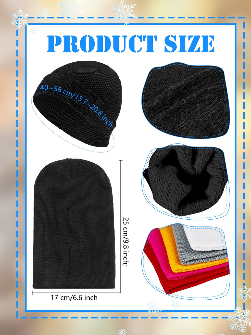 30 Pack Kids Winter Knit Beanies E831608