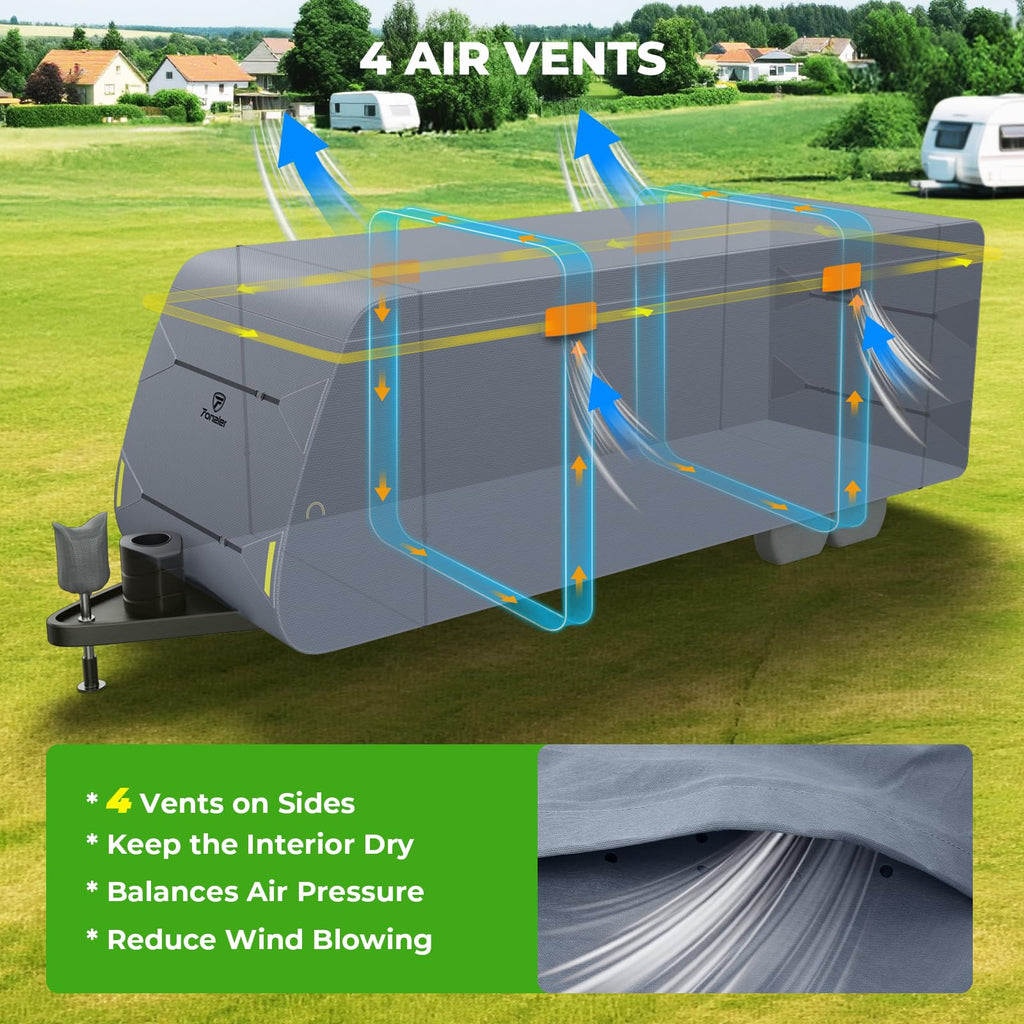 20-22FT Heavy Duty 9 Layers Travel Trailer Cover S44884