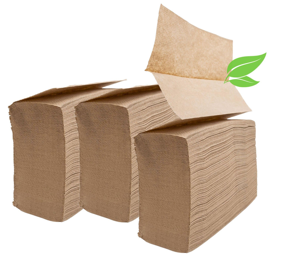 Brown Unbleached Z-Fold Paper Towels 1000ct V649