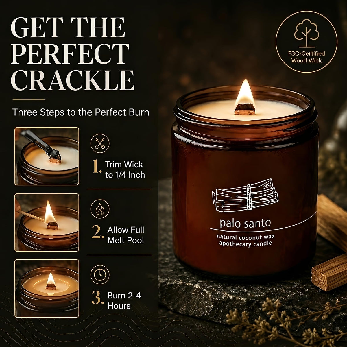16 oz Wood Wick Candle Y2743