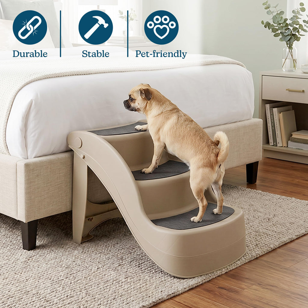 3-Step Dog Stairs with Safety Locking Pins T3317