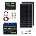200W 12V Solar Panel Kit with 50Ah LiFePO4 Battery and 30A MPPT Charge Controller T197183
