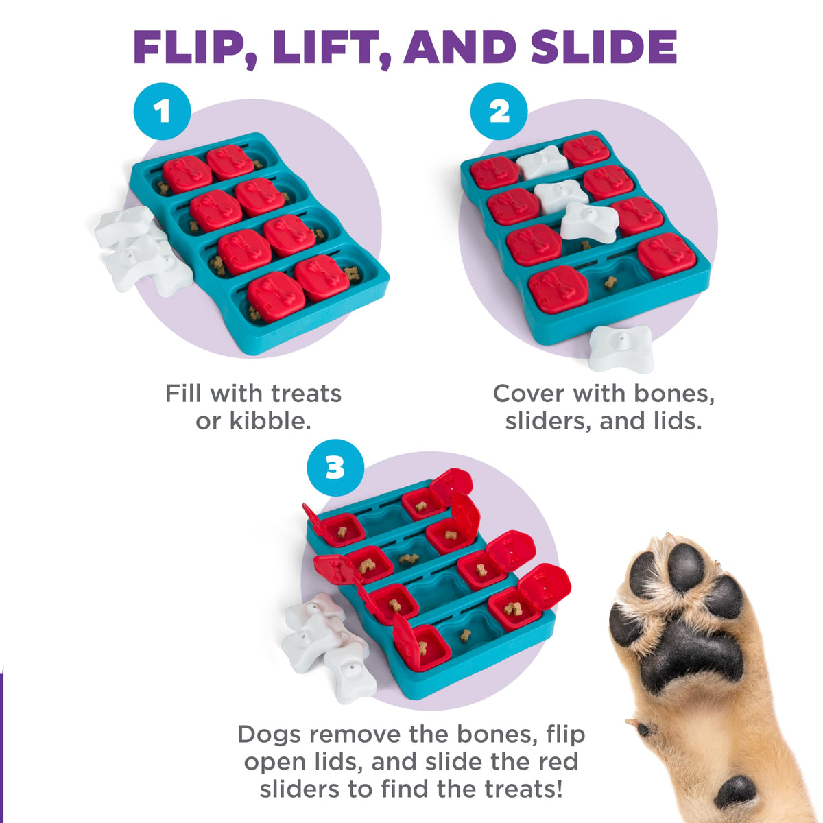 Dog Brick Dog Toy Treat Puzzle R55022