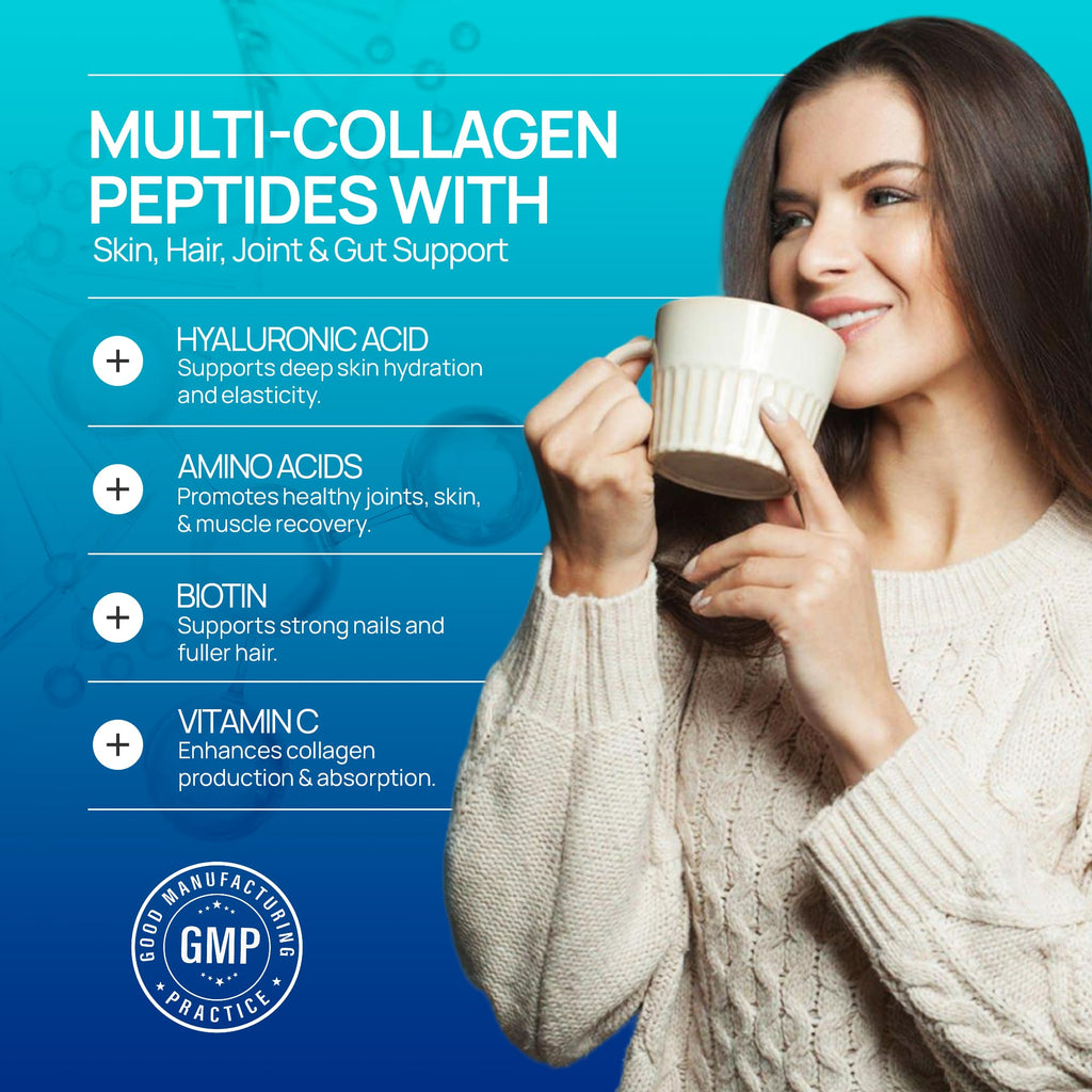 Multi Collagen Peptides Powder Unflavored Sugar Free 1.1 lb P951