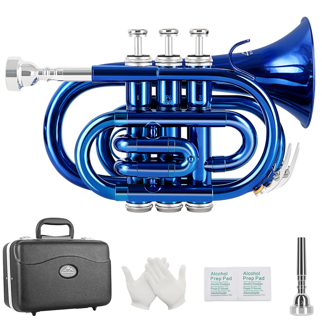 Bb Brass Pocket Trumpet with 7C Mouthpiece W59428