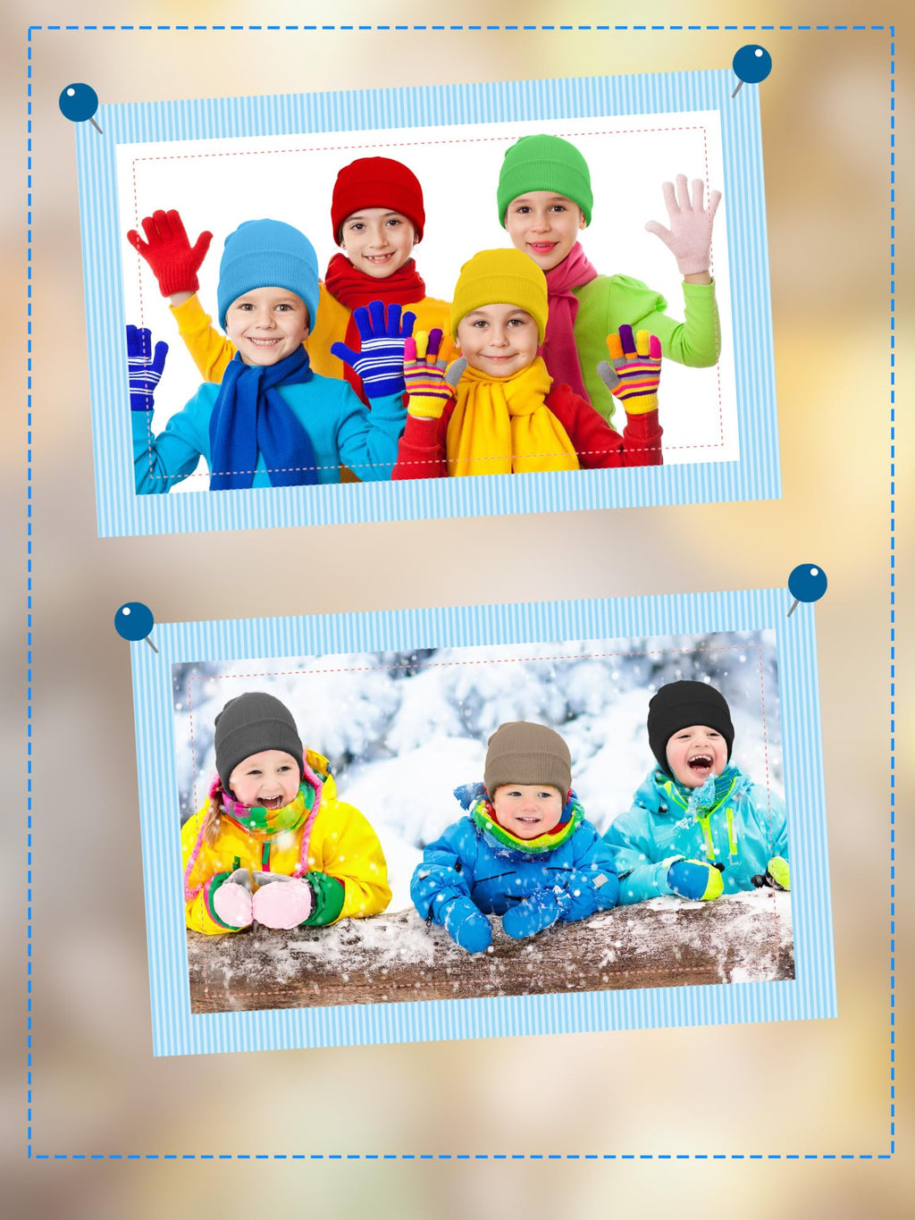 30 Pack Kids Winter Knit Beanies E831608