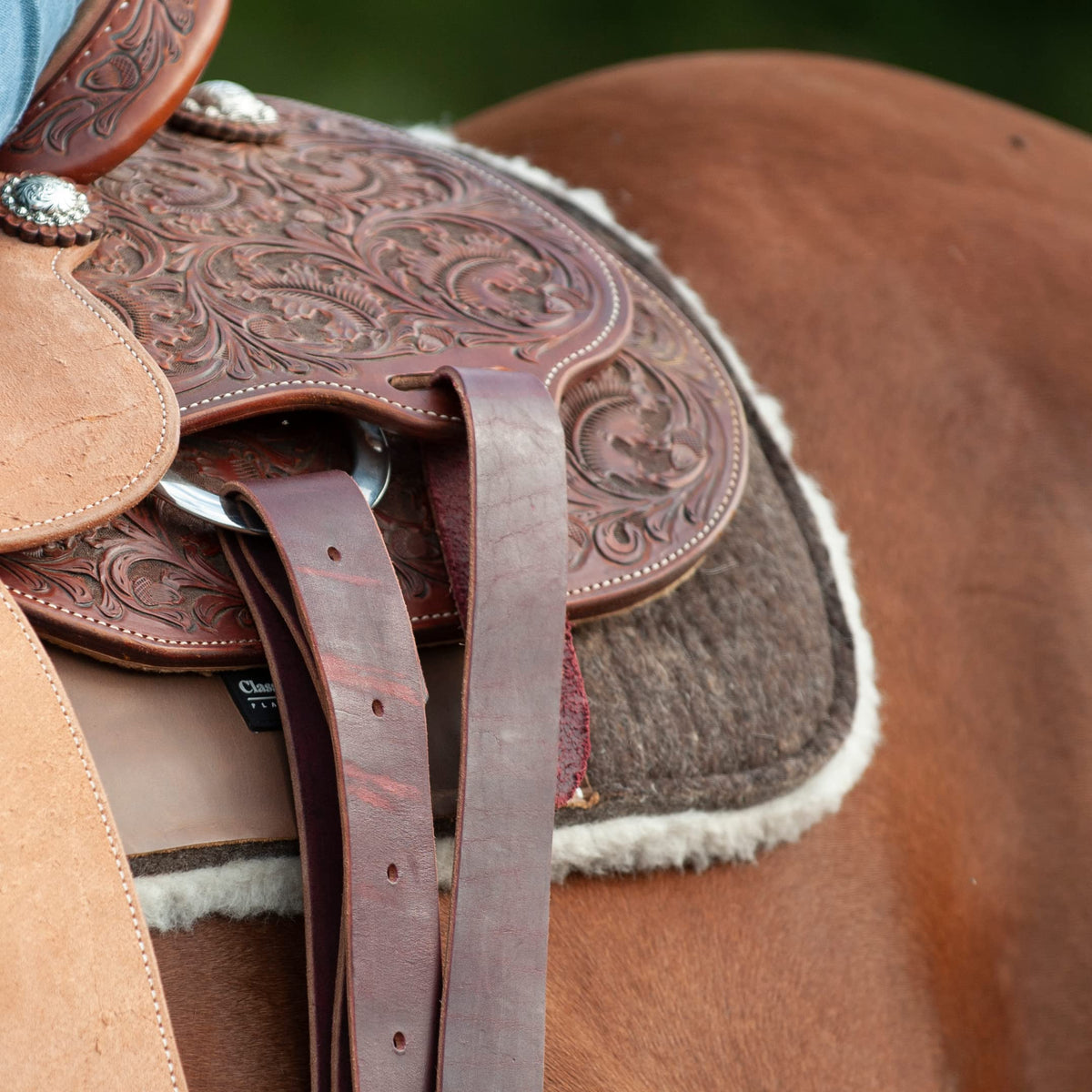 Blended Felt Saddle Pad with Fleece Bottom Z398