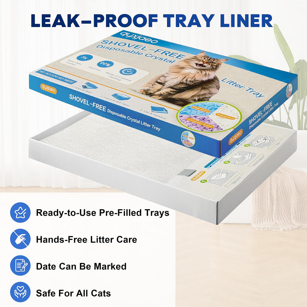 Crystal Cat Litter Tray Refill White 6-Pack E826