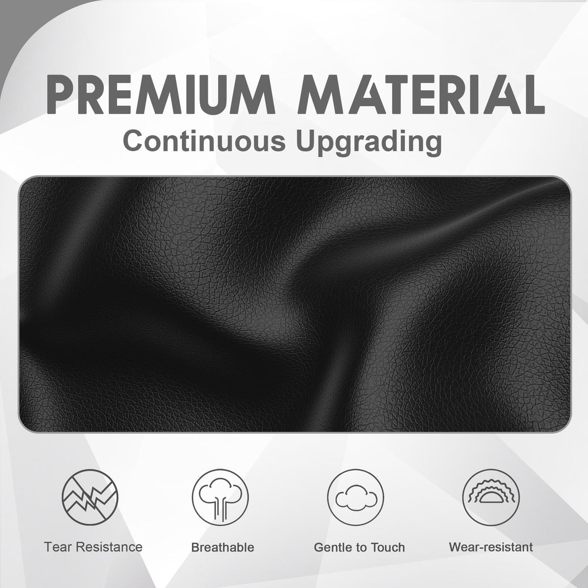 Black Red Full Set Car Seat Covers F15474