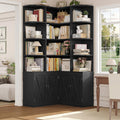 Black Bookshelf with Doors W262