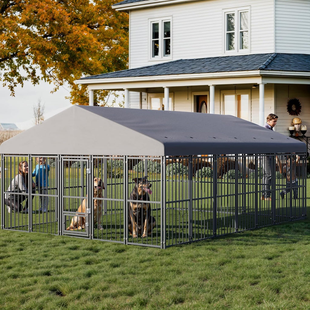 10x14FT Heavy Duty Large Dog Kennel Outdoor O22690