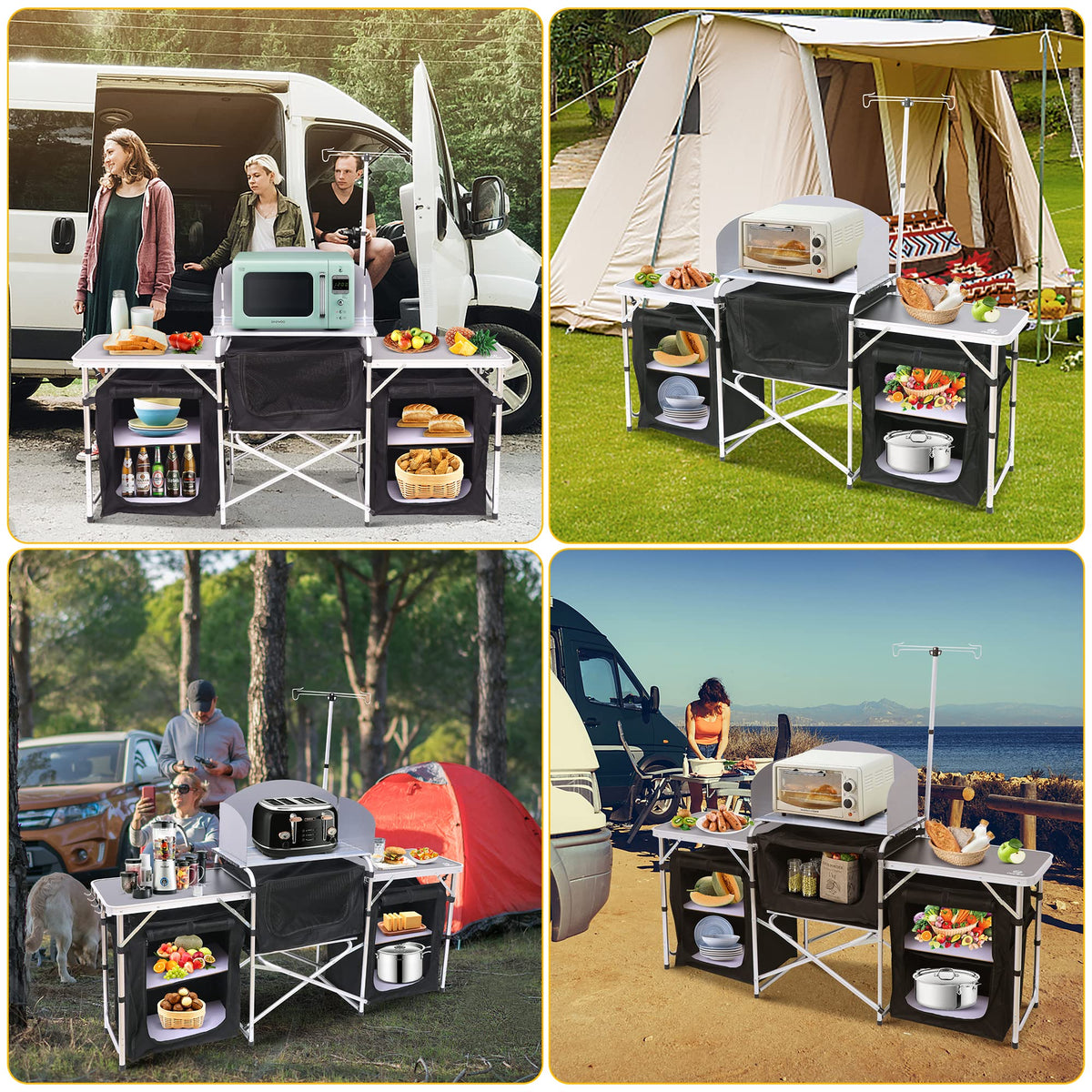 Folding Camping Cook Table N227568